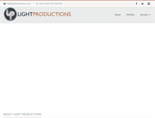 Tablet Screenshot of lightproductions.com